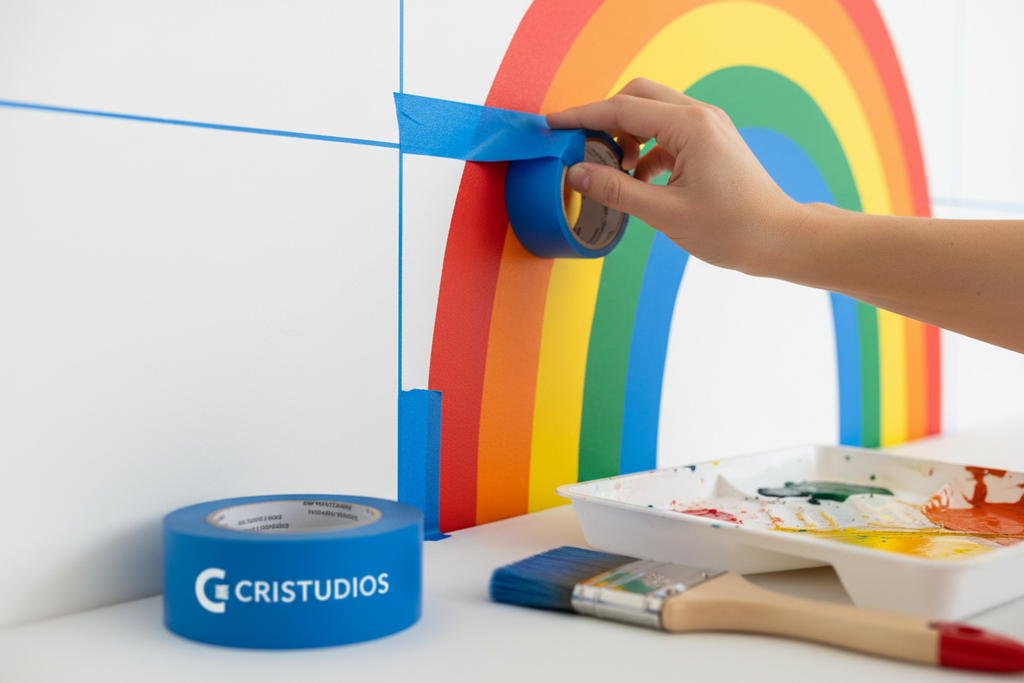 Blue Tape en acción - Mural