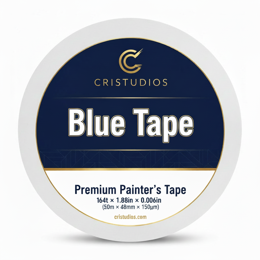 CRISTUDIOS Blue Tape Premium - 1.88in Sin Certificaciones
