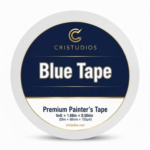 CRISTUDIOS Blue Tape Premium - 1.88in Sin Certificaciones