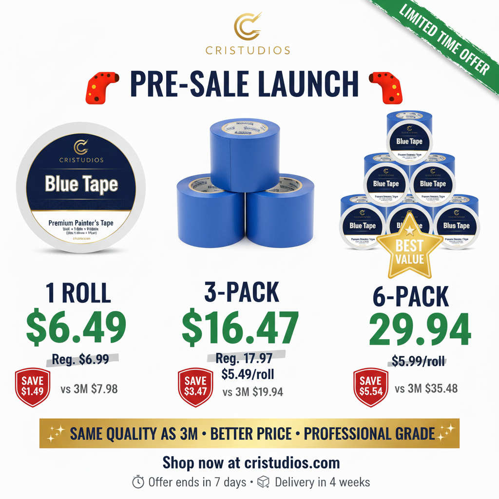CRISTUDIOS Blue Tape Premium - Lanzamiento Completo